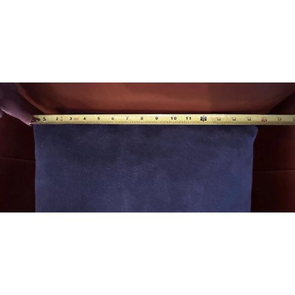 NWT Margot New York Navy Blue Suede Large Hobo Shoulder Tote Bag Viral - Picture 7 of 10